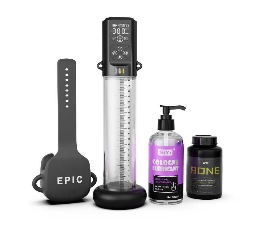 Ultimate Kit Epic Pump + Cylinder + Epic XL Vibe + Soft Pad+ Lubricant + Epic Bone