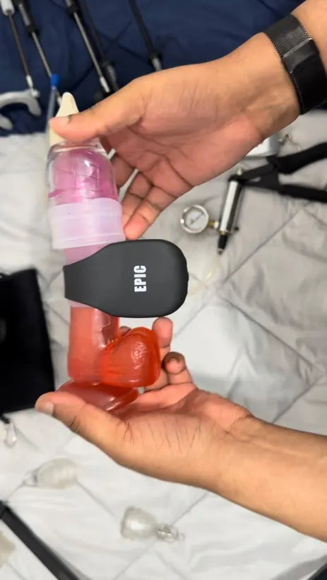 Buyer photo: Epic Stretching Vibrator held in one hand