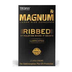 Trojan Magnum Ribbed condoms