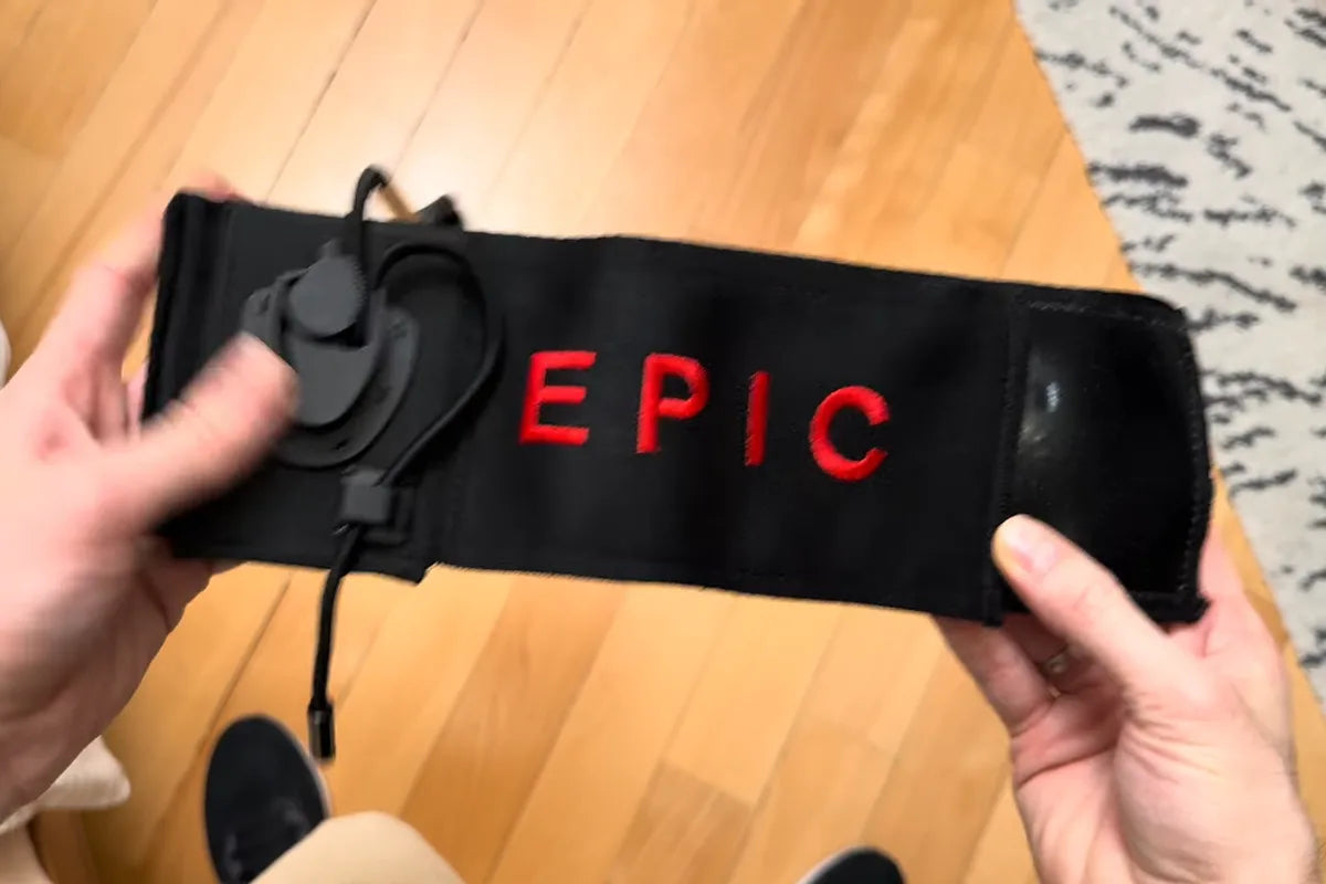 Epic All Day Stretcher band held in two hands