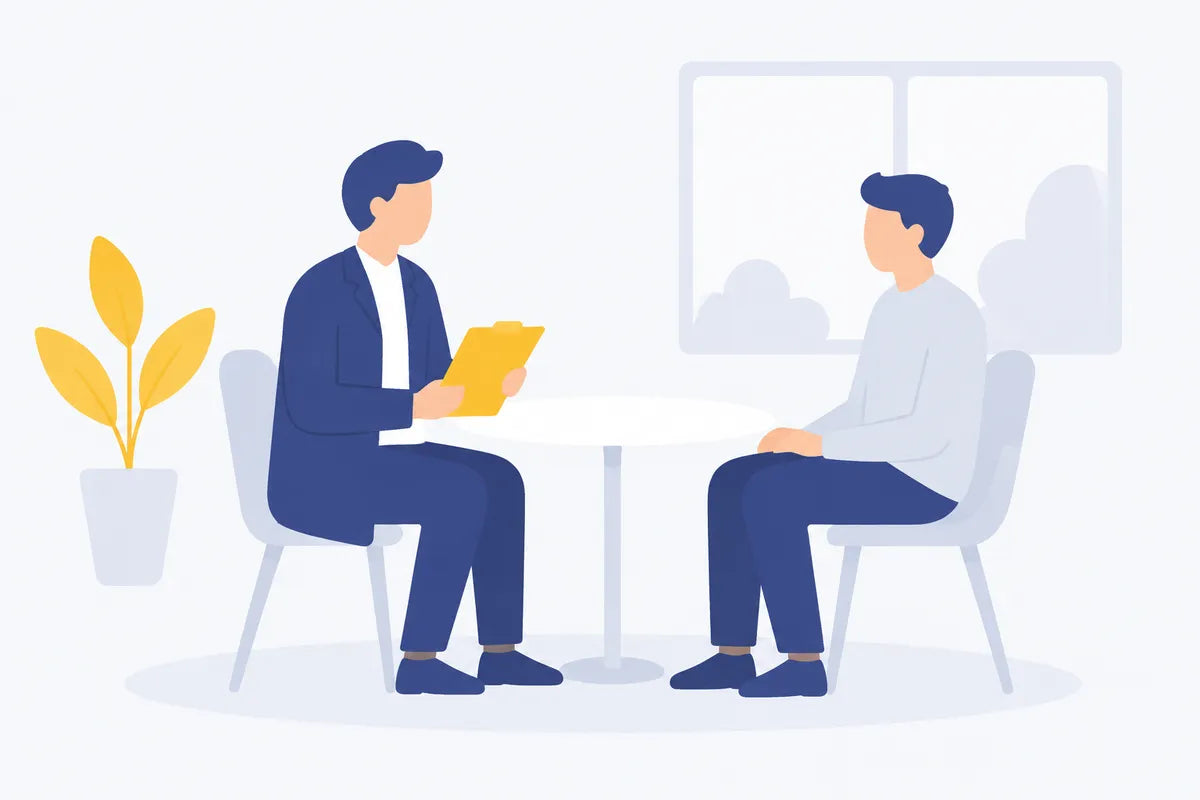 A man talking with a doctor about pain, numbness or a curve after jelqing
