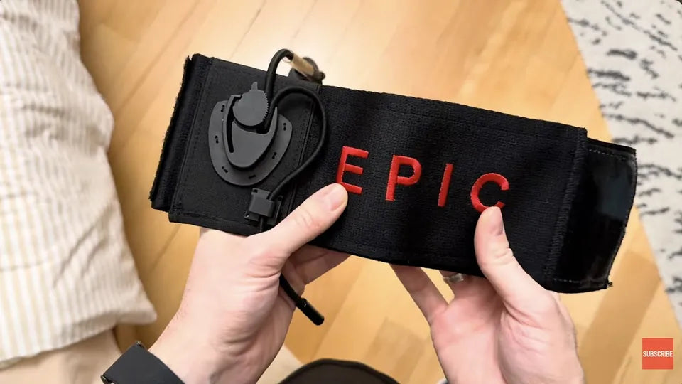 Baseem holding the Epic All Day Stretcher V2